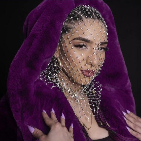 Bling Rhinestone Head Scarf Headband Jewelry Crystal Mesh Hair Accessories - Picture 2 of 6